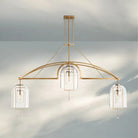 Fulcram Modern Luxury Chandelier 3-Lights-73''-Brass-
