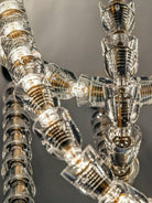 Gabriel Cascade K9 Crystal Chandelier - 161 heads ∅ 47.2″ x H 118″ / Dia 120cm x H 300cmClear & ChromeWarm LightBlushlighting