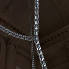 Gabriel Chandelier C - 100 Lights ∅ 71″ x H 22″ / Dia 180cm x H 56cmClear & ChromeWarm LightBlushlighting