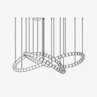 Gabriel Chandelier C - 100 Lights ∅ 71″ x H 22″ / Dia 180cm x H 56cmClear & ChromeWarm LightBlushlighting