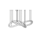 Gabriel Chandelier C - 100 Lights ∅ 71″ x H 22″ / Dia 180cm x H 56cmClear & ChromeWarm LightBlushlighting
