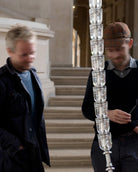 Gabriel Chandelier C - 100 Lights ∅ 71″ x H 22″ / Dia 180cm x H 56cmClear & ChromeWarm LightBlushlighting