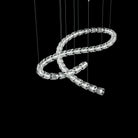Gabriel Chandelier D - 53 Lights L 63″ x H 23″ / L 160cm x H 58.5cmClear & ChromeWarm LightBlushlighting