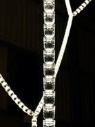 Gabriel Chandelier G - 161 Lights ∅ 47.2″ x H 118″ / Dia 120cm x H 300cmClear & ChromeWarm LightBlushlighting