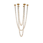 Gabriel Chandelier G - 161 Lights ∅ 47.2″ x H 118″ / Dia 120cm x H 300cmClear & ChromeWarm LightBlushlighting