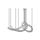 Gabriel Chandelier H - 55 Lights L 63″ x H 25″ / L 160cm x H 63.5cmClear & ChromeWarm LightBlushlighting