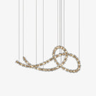 Gabriel Chandelier H - 55 Lights L 63″ x H 25″ / L 160cm x H 63.5cmClear & ChromeWarm LightBlushlighting