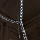 Gabriel Chandelier H - 55 Lights L 63″ x H 25″ / L 160cm x H 63.5cmClear & ChromeWarm LightBlushlighting