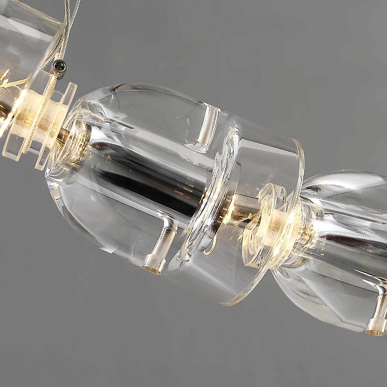 Gabriel Chandelier J - 81 Lights ∅ 65.2″ x H 24.8″ / Dia 165.5cm x H 63cmClear & ChromeWarm LightBlushlighting