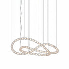 Gabriel Chandelier J - 81 Lights ∅ 65.2″ x H 24.8″ / Dia 165.5cm x H 63cmClear & ChromeWarm LightBlushlighting