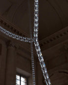 Gabriel Chandelier J - 81 Lights ∅ 65.2″ x H 24.8″ / Dia 165.5cm x H 63cmClear & ChromeWarm LightBlushlighting