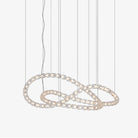 Gabriel Chandelier J - 81 Lights ∅ 65.2″ x H 24.8″ / Dia 165.5cm x H 63cmClear & ChromeWarm LightBlushlighting