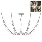 Gabriel Chandelier K - Model A: 90 Lights ∅ 82.7″ x H 19.7″Clear & ChromeWarm LightBlushlighting