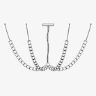 Gabriel Chandelier K - Model A: 90 Lights ∅ 82.7″ x H 19.7″Clear & ChromeWarm LightBlushlighting