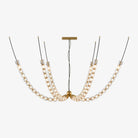 Gabriel Chandelier K - Model A: 90 Lights ∅ 82.7″ x H 19.7″Clear & ChromeWarm LightBlushlighting