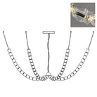 Gabriel Chandelier K - Model A: 90 Lights ∅ 82.7″ x H 19.7″Clear & ChromeWarm LightBlushlighting