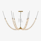 Gabriel Chandelier K - Model A: 90 Lights ∅ 82.7″ x H 19.7″Clear & ChromeWarm LightBlushlighting