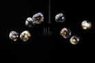 Galaxy Ball Glass Crystal Pendant Chandelier - SmokeABlushlighting
