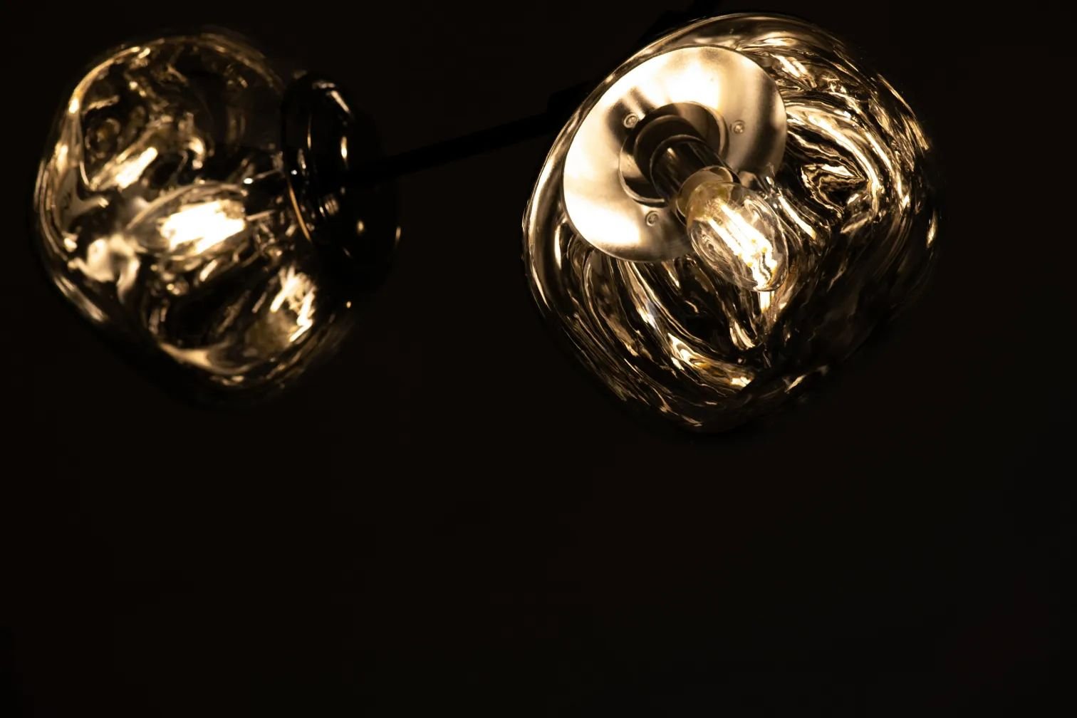 Galaxy Ball Glass Crystal Pendant Chandelier - SmokeABlushlighting