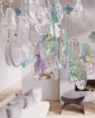 Galaxy Iris Iridescent Blossom Chandelier - Support Customized DrawingsNo Ceiling PlateBlushlighting