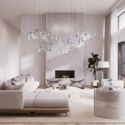 Galaxy Iris Iridescent Blossom Chandelier - L 47.2 x W 15.7″ x H 78.7″No Ceiling PlateBlushlighting
