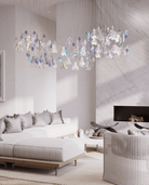 Galaxy Iris Iridescent Blossom Chandelier - Support Customized DrawingsNo Ceiling PlateBlushlighting