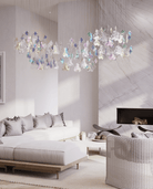 Galaxy Iris Iridescent Blossom Chandelier - Support Customized DrawingsNo Ceiling PlateBlushlighting