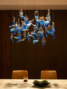 Galaxy Ocean Drift Blown Glass Crystal Spiral Chandelier - L 59.1″ x W 98.4″ x H78.7″No Ceiling PlateBlushlighting