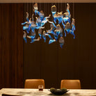 Galaxy Ocean Drift Blown Glass Crystal Spiral Chandelier - Support Customized DrawingsNo Ceiling PlateBlushlighting