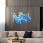 Galaxy Ocean Drift Blown Glass Crystal Spiral Chandelier - L 59.1″ x W 98.4″ x H78.7″No Ceiling PlateBlushlighting