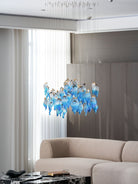 Galaxy Ocean Drift Blown Glass Crystal Spiral Chandelier - L 59.1″ x W 98.4″ x H78.7″No Ceiling PlateBlushlighting