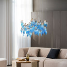 Galaxy Ocean Drift Blown Glass Crystal Spiral Chandelier - L 59.1″ x W 98.4″ x H78.7″No Ceiling PlateBlushlighting