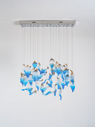 Galaxy Ocean Drift Blown Glass Crystal Spiral Chandelier - Support Customized DrawingsNo Ceiling PlateBlushlighting