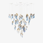 Galaxy Ocean Drift Blown Glass Crystal Spiral Chandelier - ∅ 23.6″ x H 59.1″No Ceiling PlateBlushlighting
