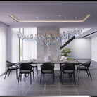 Galaxy Ocean Drift Blown Glass Crystal Spiral Chandelier - L 59.1″ x W 98.4″ x H78.7″No Ceiling PlateBlushlighting