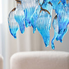 Galaxy Ocean Drift Blown Glass Crystal Spiral Chandelier - L 59.1″ x W 98.4″ x H78.7″No Ceiling PlateBlushlighting