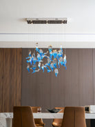 Galaxy Ocean Drift Blown Glass Crystal Spiral Chandelier - L 59.1″ x W 98.4″ x H78.7″No Ceiling PlateBlushlighting