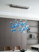 Galaxy Ocean Drift Blown Glass Crystal Spiral Chandelier - L 59.1″ x W 98.4″ x H78.7″No Ceiling PlateBlushlighting