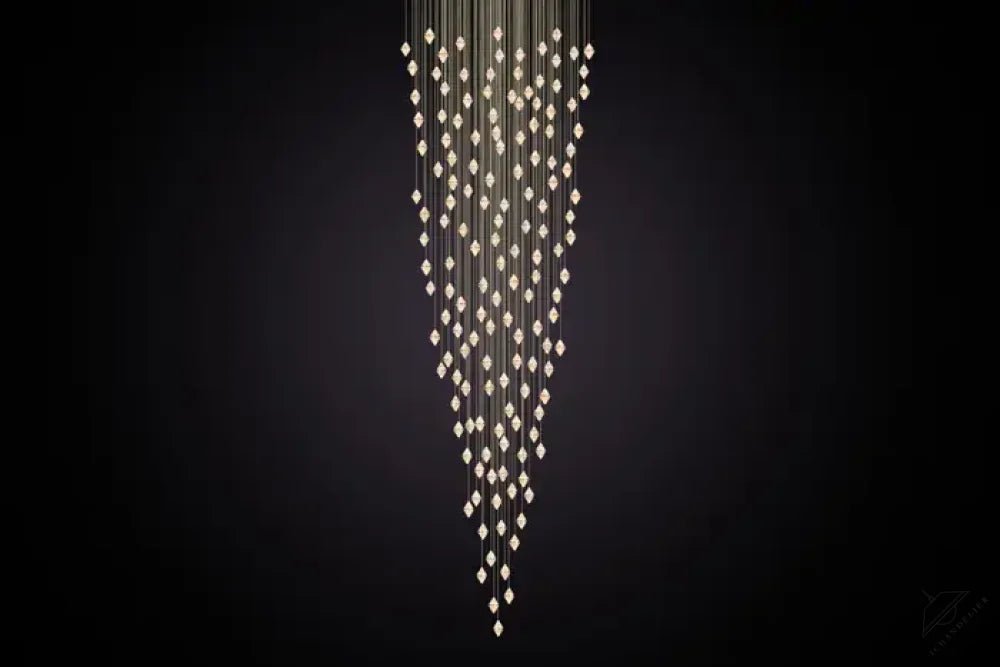 Gem Conical Cluster Alabaster Chandelier 150 Lights - Blushlighting