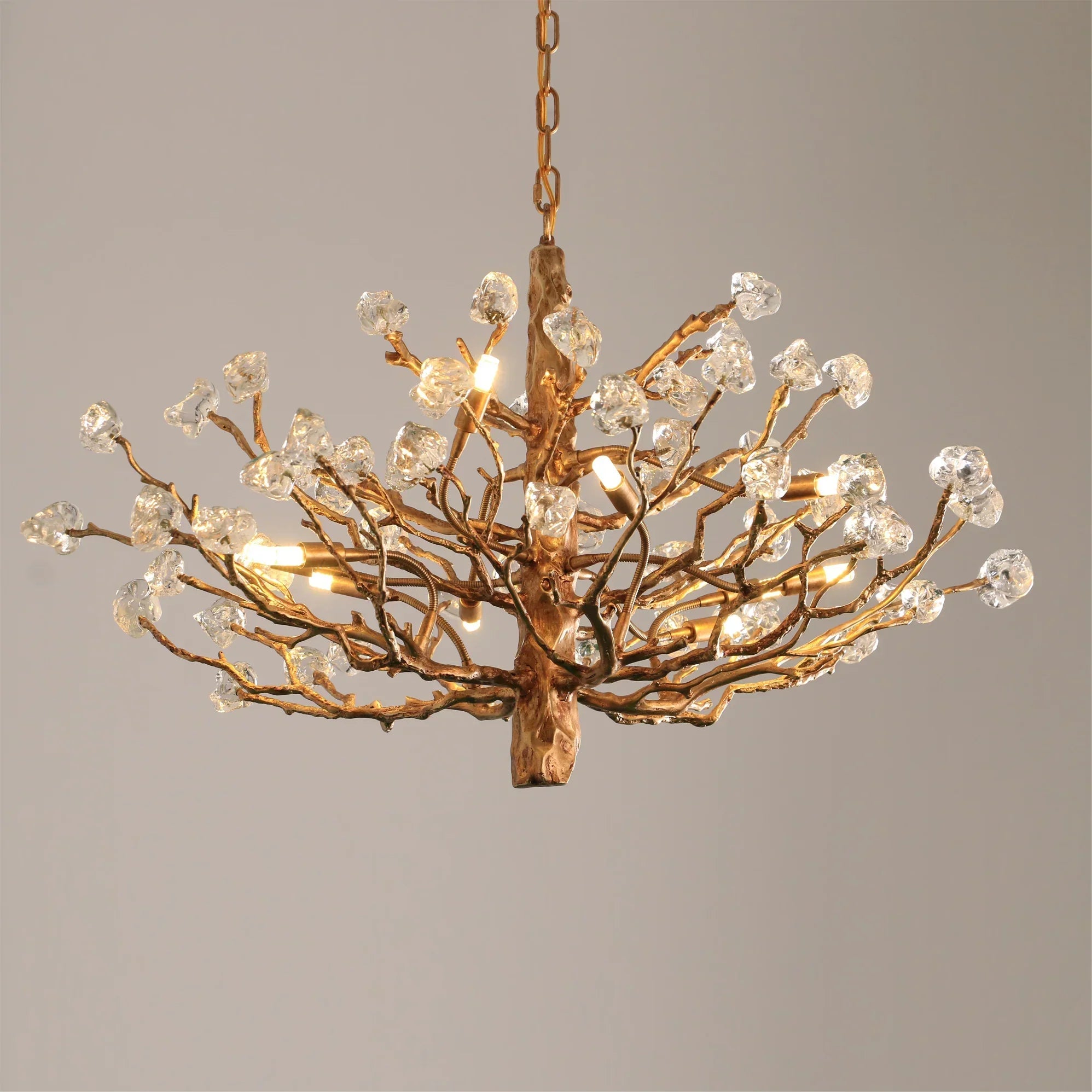 Gemstone Branch Chandelier with Artistic Design for Bedroom or Living Room-Chandeliers-Blushlighting