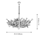 Gemstone Branch Chandelier with Artistic Design for Bedroom or Living Room-Chandeliers-Blushlighting