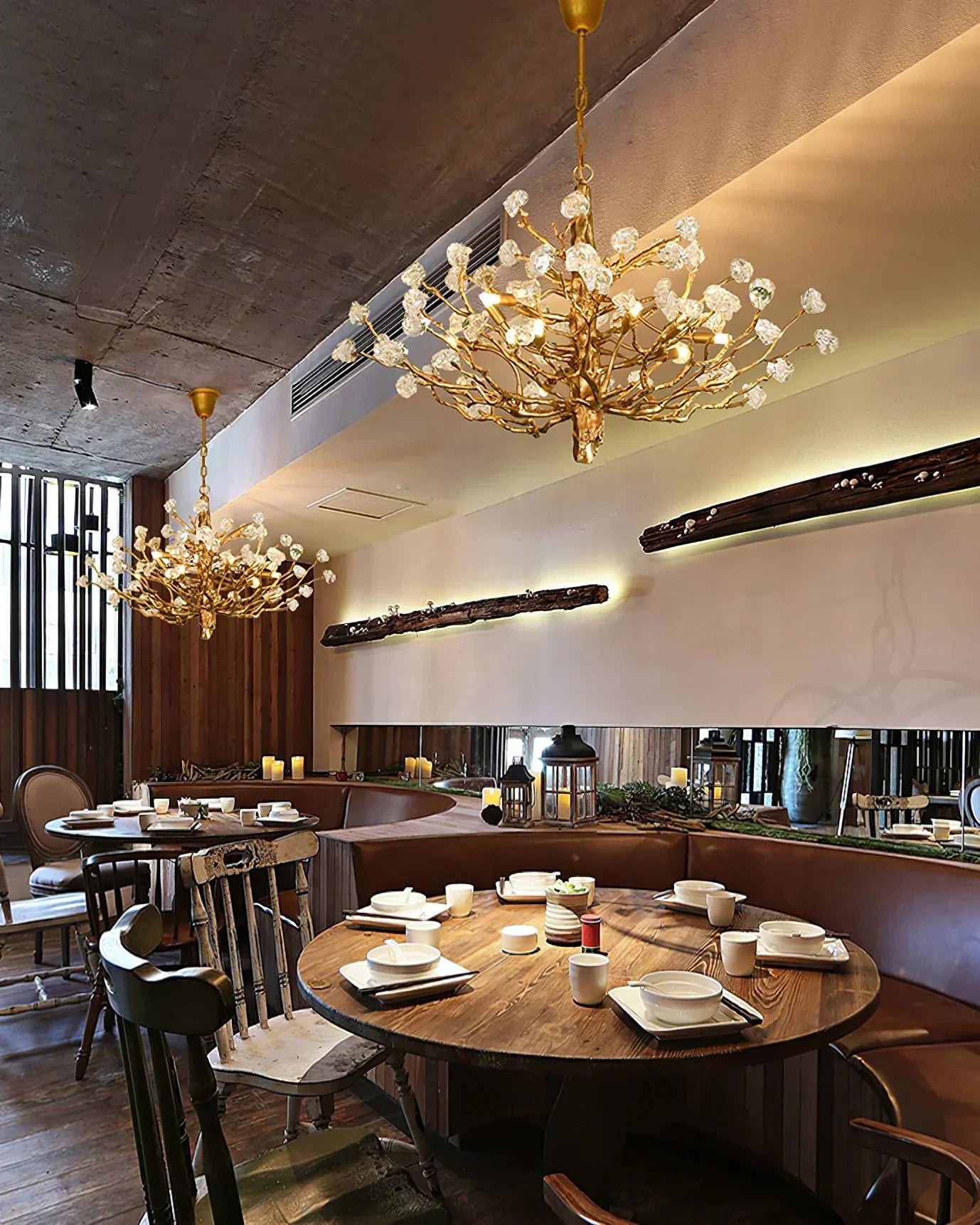 Gemstone Branch Chandelier with Artistic Design for Bedroom or Living Room-Chandeliers-Blushlighting