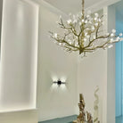 Gemstone Branch Chandelier with Artistic Design for Bedroom or Living Room - 12 Lights/D39.4"*H21.65"Warm LightBlushlighting
