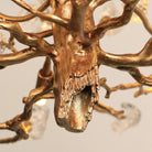 Gemstone Branch Chandelier with Artistic Design for Bedroom or Living Room - 8 Lights/D23.6"*H21.65"Warm LightBlushlighting