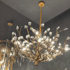 Gemstone Branch Chandelier with Artistic Design for Bedroom or Living Room - 8 Lights/D23.6"*H21.65"Warm LightBlushlighting