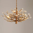 Gemstone Branch Chandelier with Artistic Design for Bedroom or Living Room - 8 Lights/D23.6"*H21.65"Warm LightBlushlighting