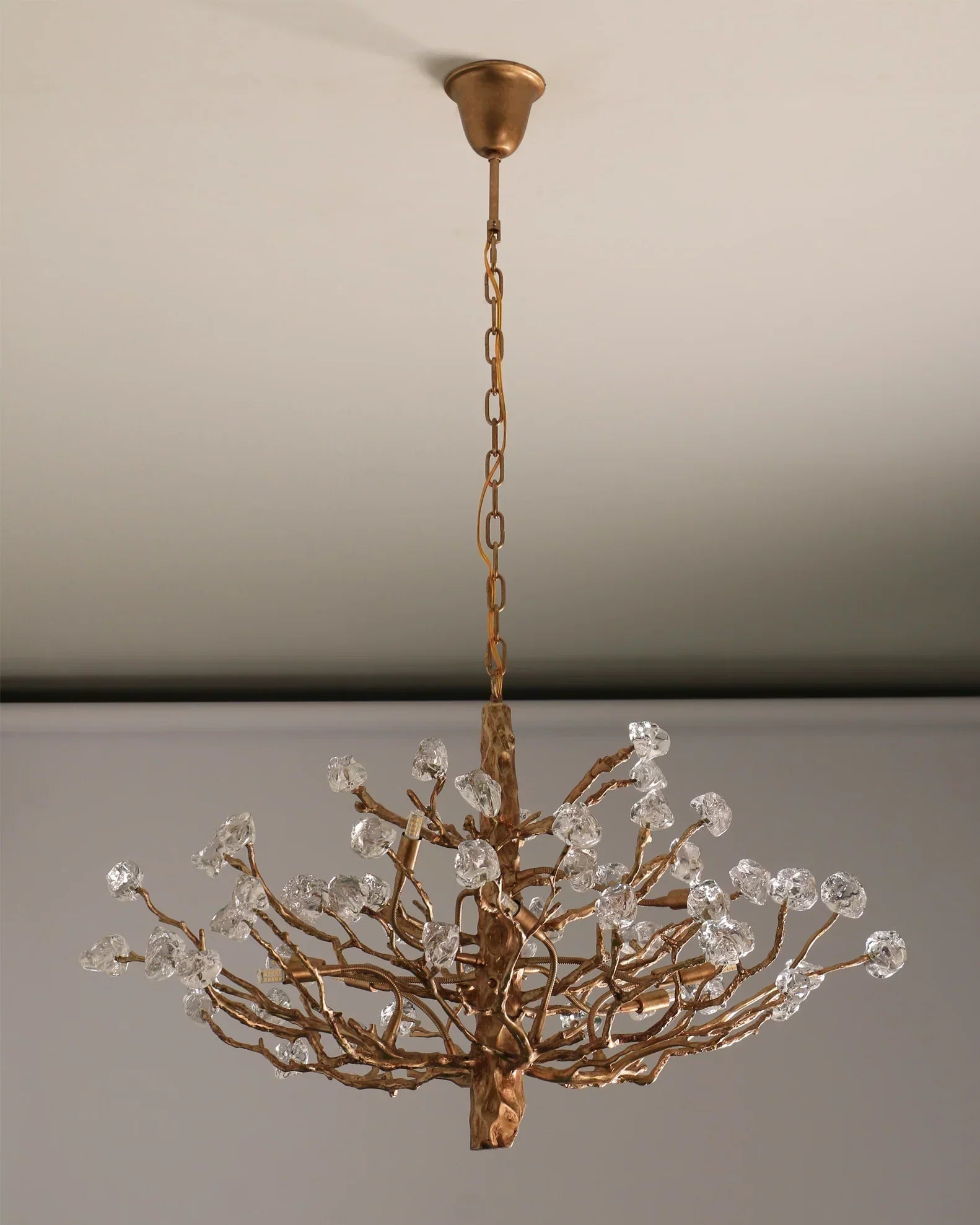 Gemstone Branch Chandelier with Artistic Design for Bedroom or Living Room - 8 Lights/D23.6"*H21.65"Warm LightBlushlighting
