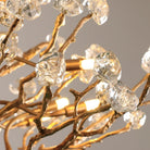 Gemstone Branch Chandelier with Artistic Design for Bedroom or Living Room - 8 Lights/D23.6"*H21.65"Warm LightBlushlighting