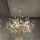 Gemstone Branch Chandelier with Artistic Design for Bedroom or Living Room - 8 Lights/D23.6"*H21.65"Warm LightBlushlighting