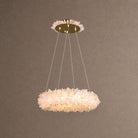 Geode Quartz Cloud Round Chandelier - Diam 24''BrassBlushlighting
